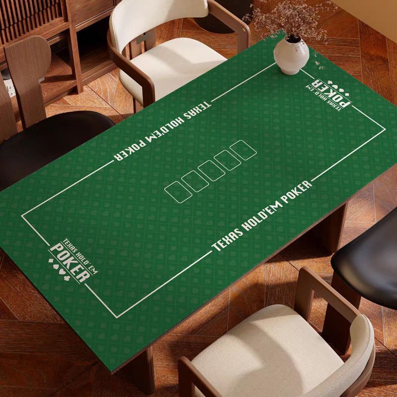 Party Games Simple - Eenvoudige Texas Hold'em tafelmat, waterdicht en