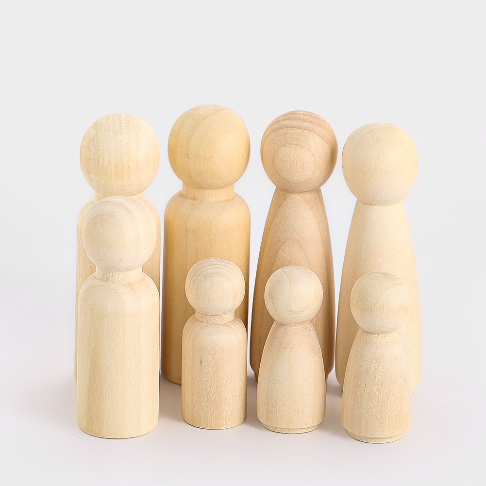 Party Games Simple - 2 STUKS Houten Marionet Massiefhout Carving