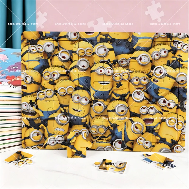 Party Games Simple - 2026 Minions Puzzel Cartoon Anime Figuur