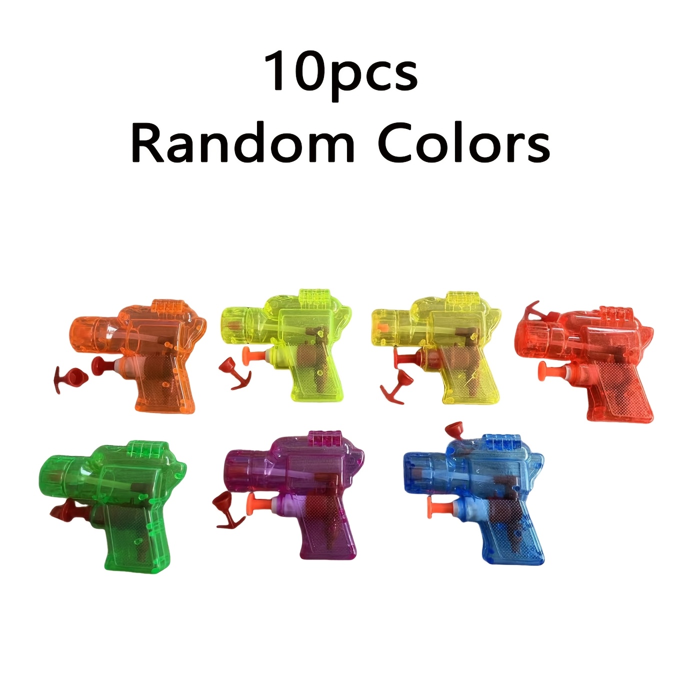 Party Games Kids Outdoor - 10 stuks mini transparante zakwaterpistolen, willekeurige