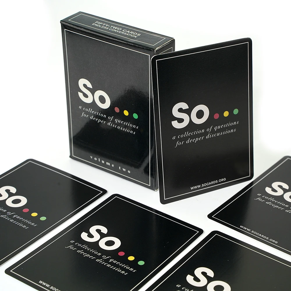 Party Games Questions For Adults - So Cards Conversation Starter - Hoge