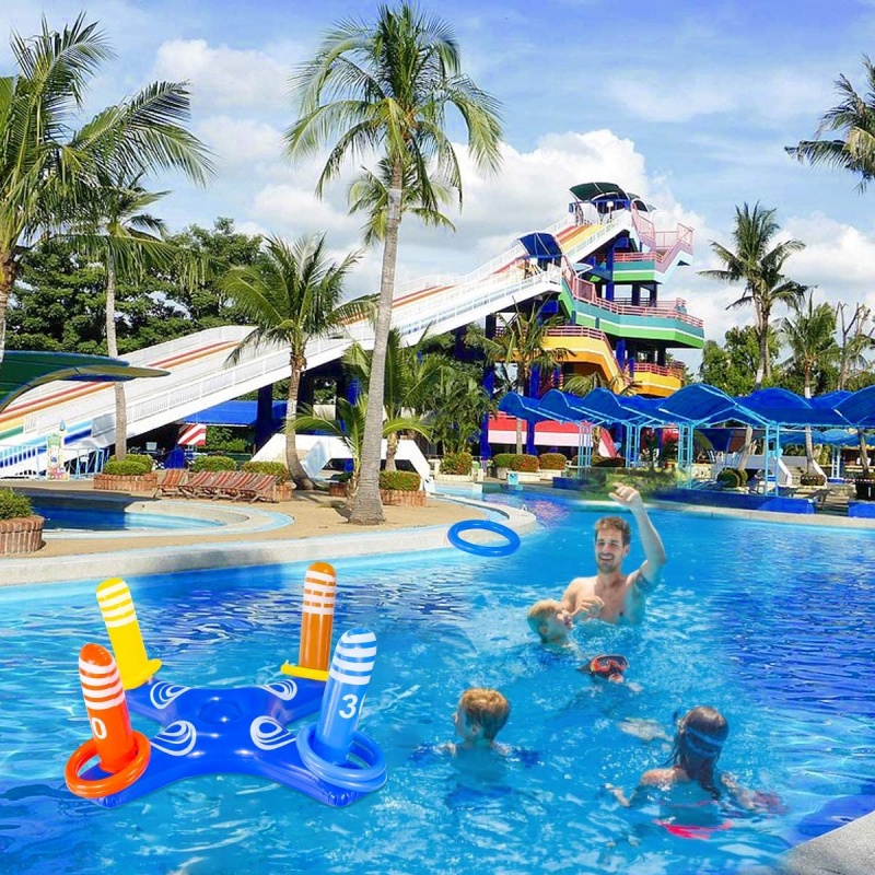 Party Games Kids Outdoor - Opblaasbaar ringgooi spel - Leuk PVC