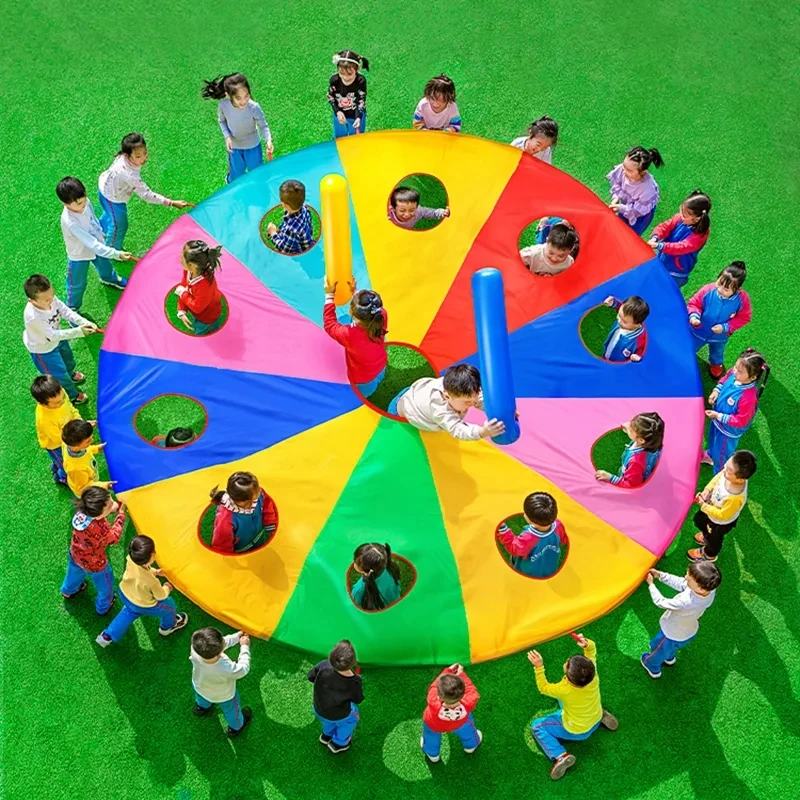Party Games Group For Adults - Regenboog Parachute Knock Gopher Multiplayer Interactief