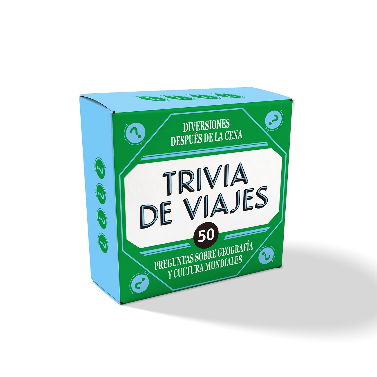 Party Games Questions For Adults - Miniatuur Spaans reis-trivia kaartspel 50 vragen