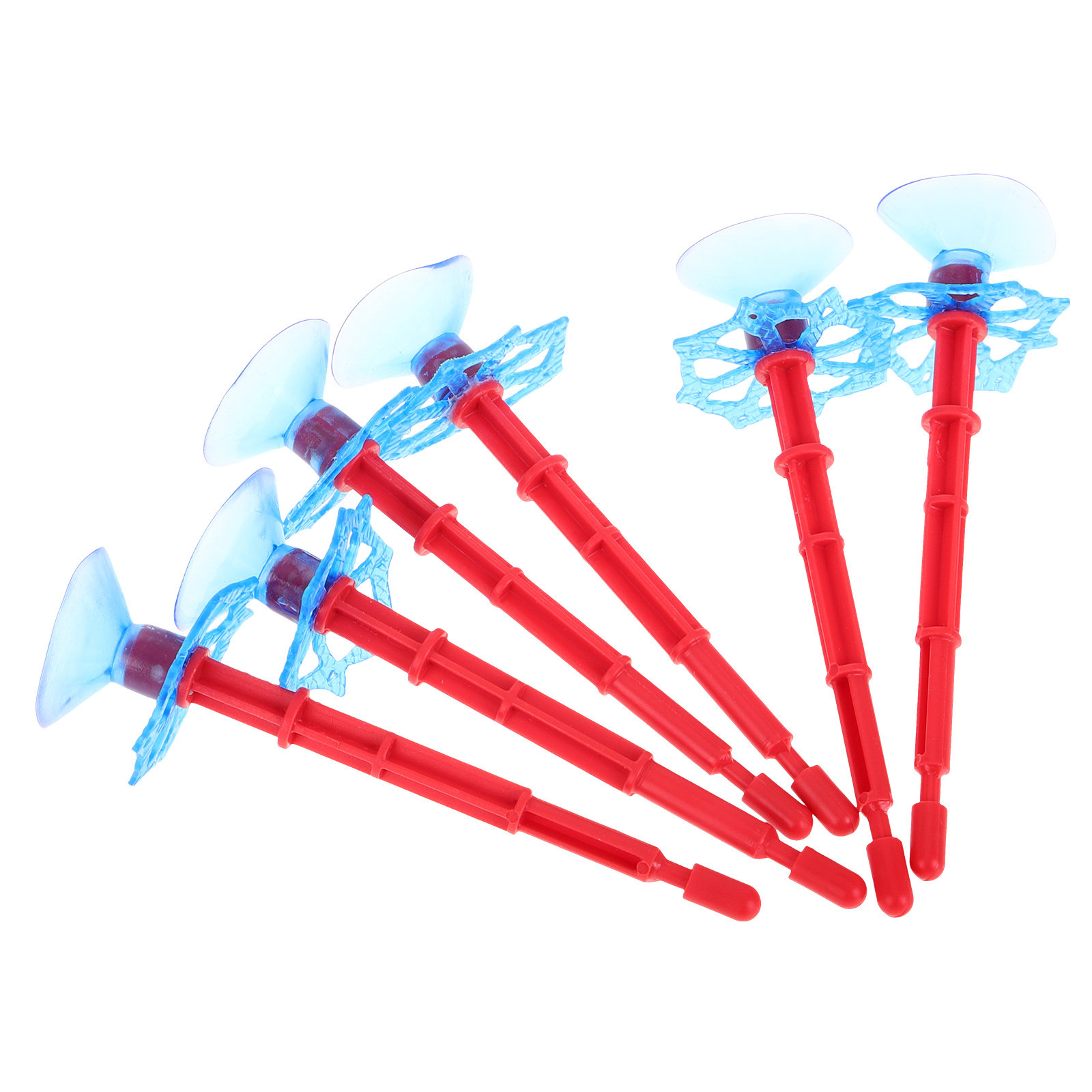 Party Games Kids Outdoor - 6-delige zuignap-spinpijlen-lanceerset voor kinderen, voor het