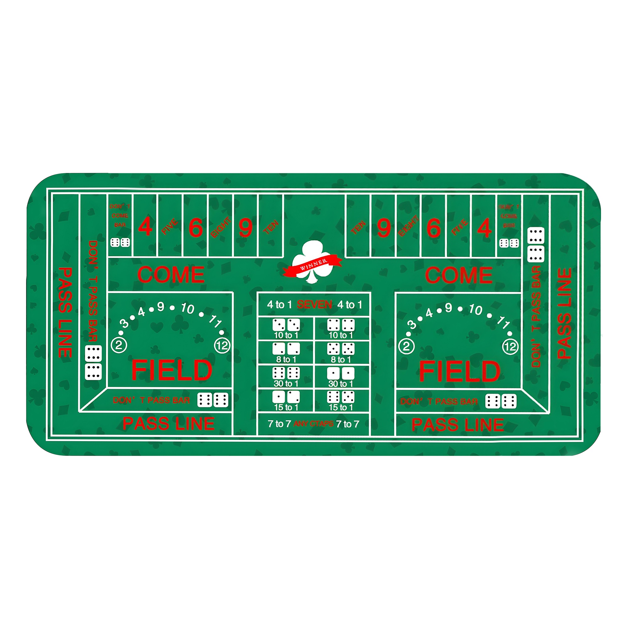 Party Games Entertainer - 120x60 cm/180x90 cm Speciaal Ontwerp Dobbelspel
