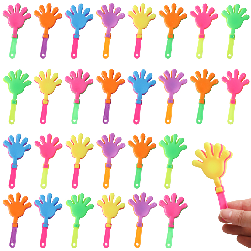 Party Games Competition - 12/24 Stuks Kleurrijke Mini Hand Clapper
