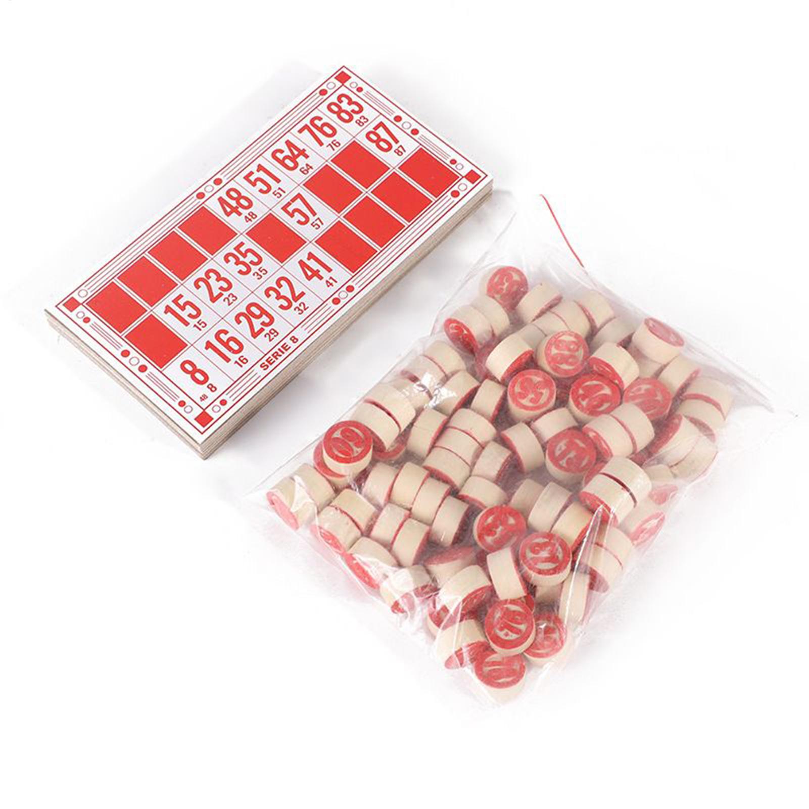 Party Games For Large Groups - Bingo Set Vintage Houten Interactief Speelgoed