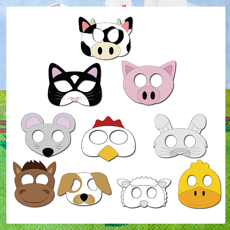 Party Games Gender Reveal - 10 STKS Boerderij Thema Cartoon Dier
