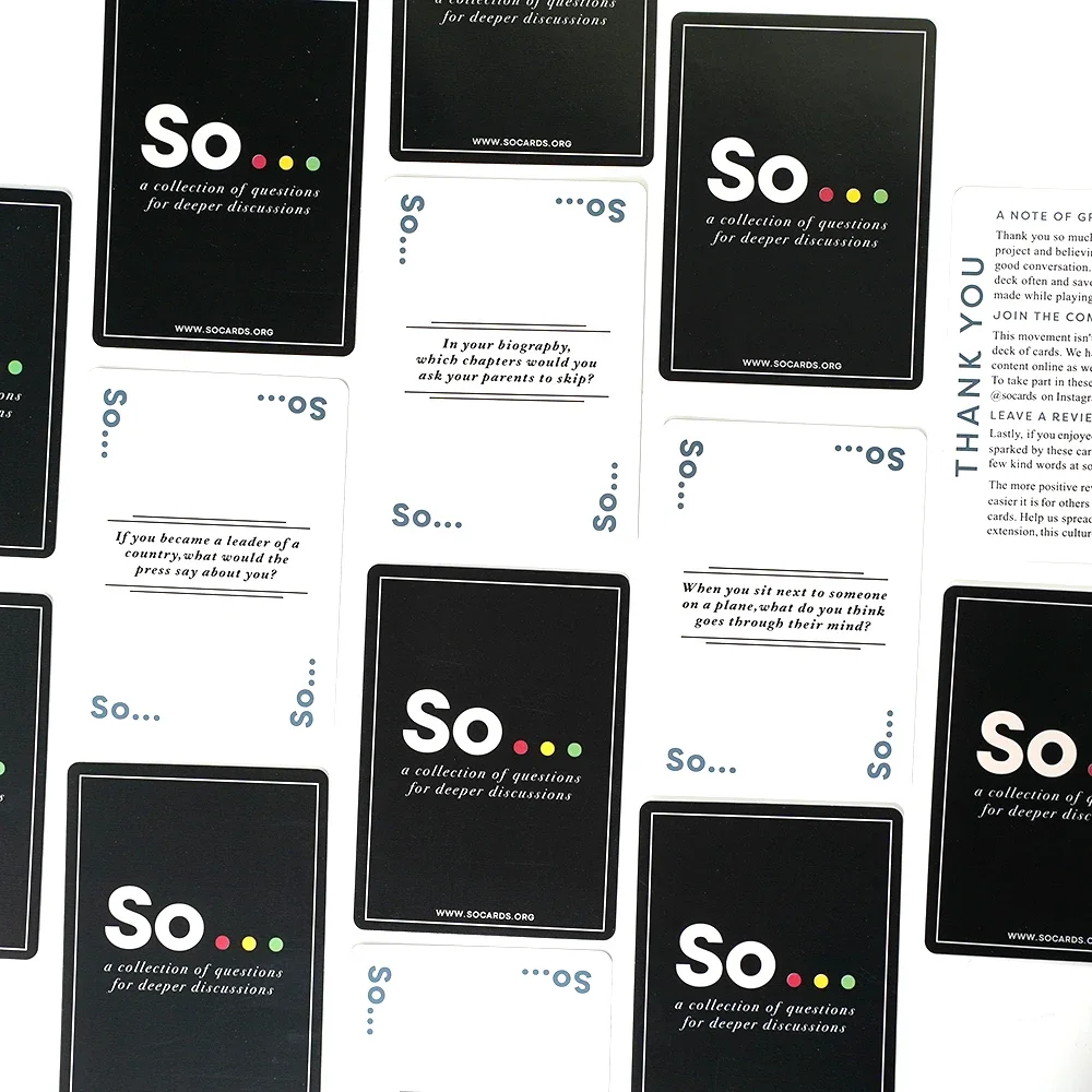 Hoge kwaliteit So Cards Conver - Party Games Questions For Adults recensie en prijs