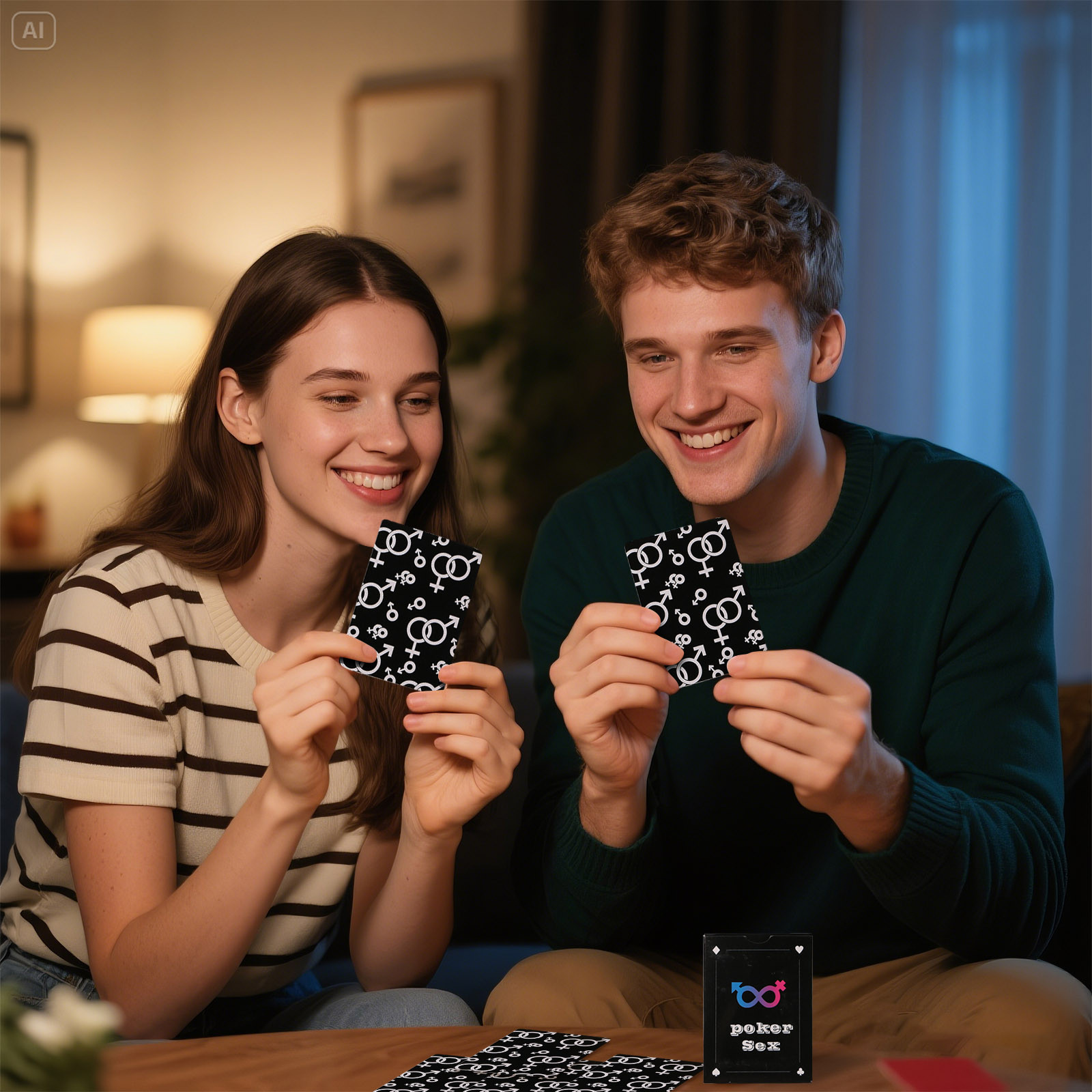 1 doos kaarten met sekspositie - Party Games Gender Reveal recensie en prijs