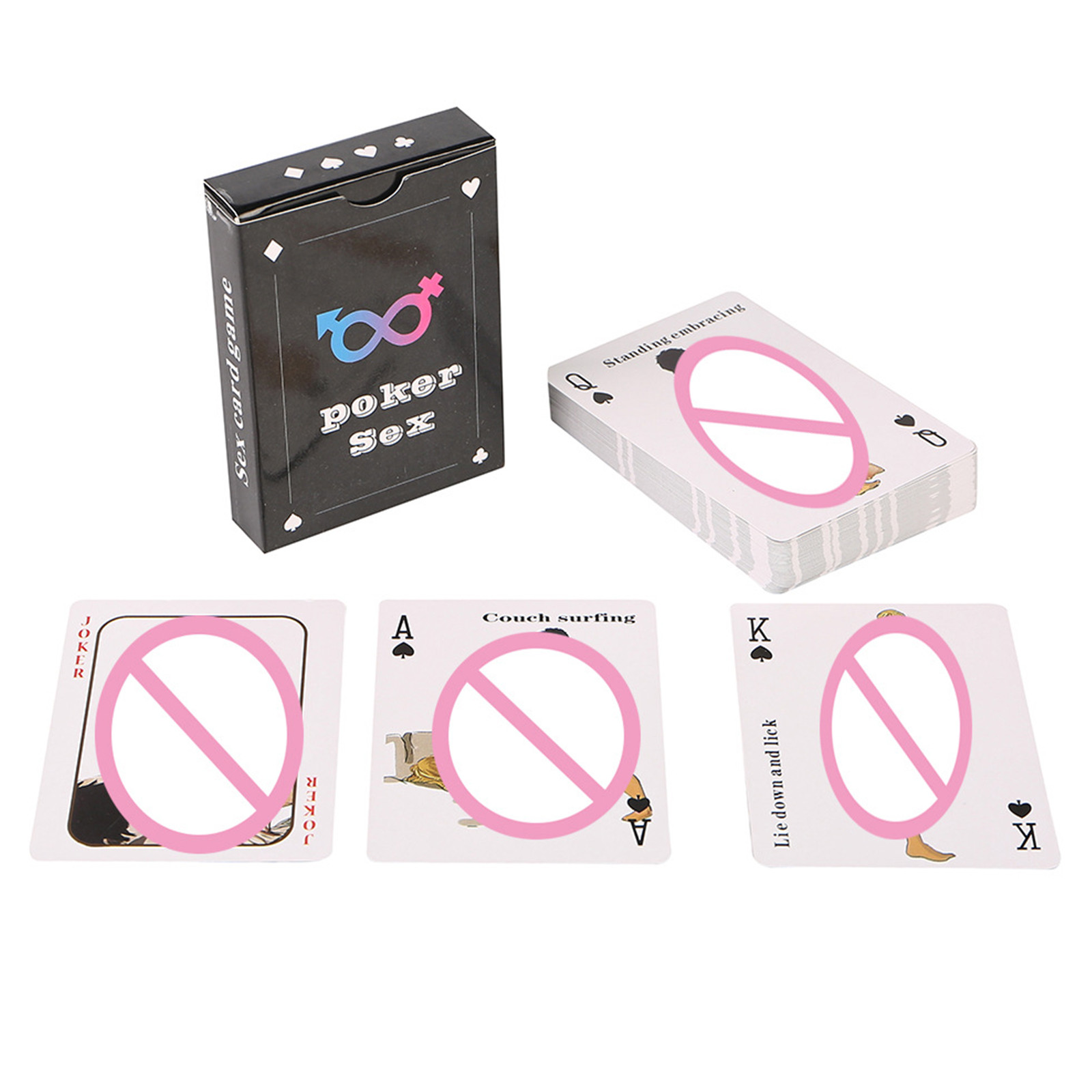 1 doos kaarten met sekspositie - Party Games Gender Reveal recensie en prijs