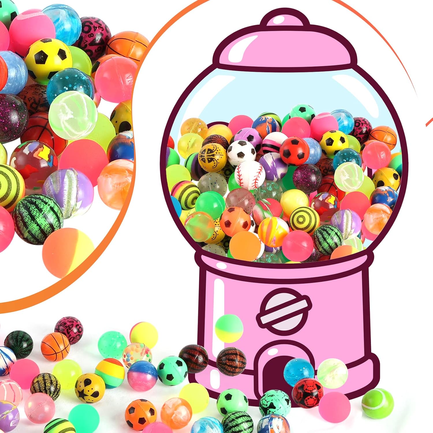 6/100PCS Halloween Bouncy Ball - Party Games Gender Reveal recensie en prijs