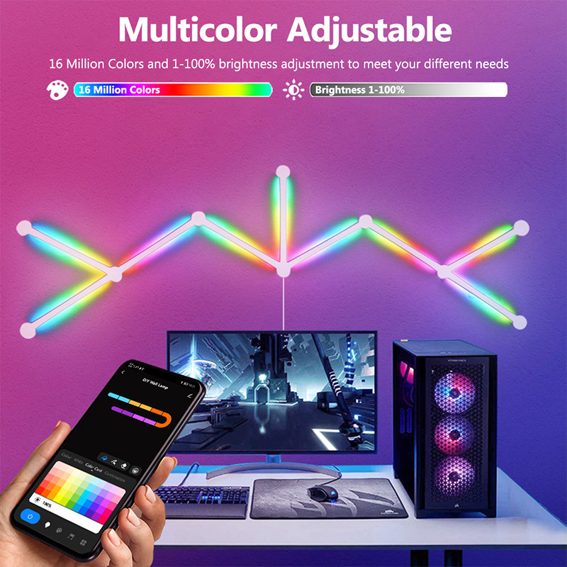 Slimme RGB-wandlamp, Bluetooth - Party Games Groups recensie en prijs