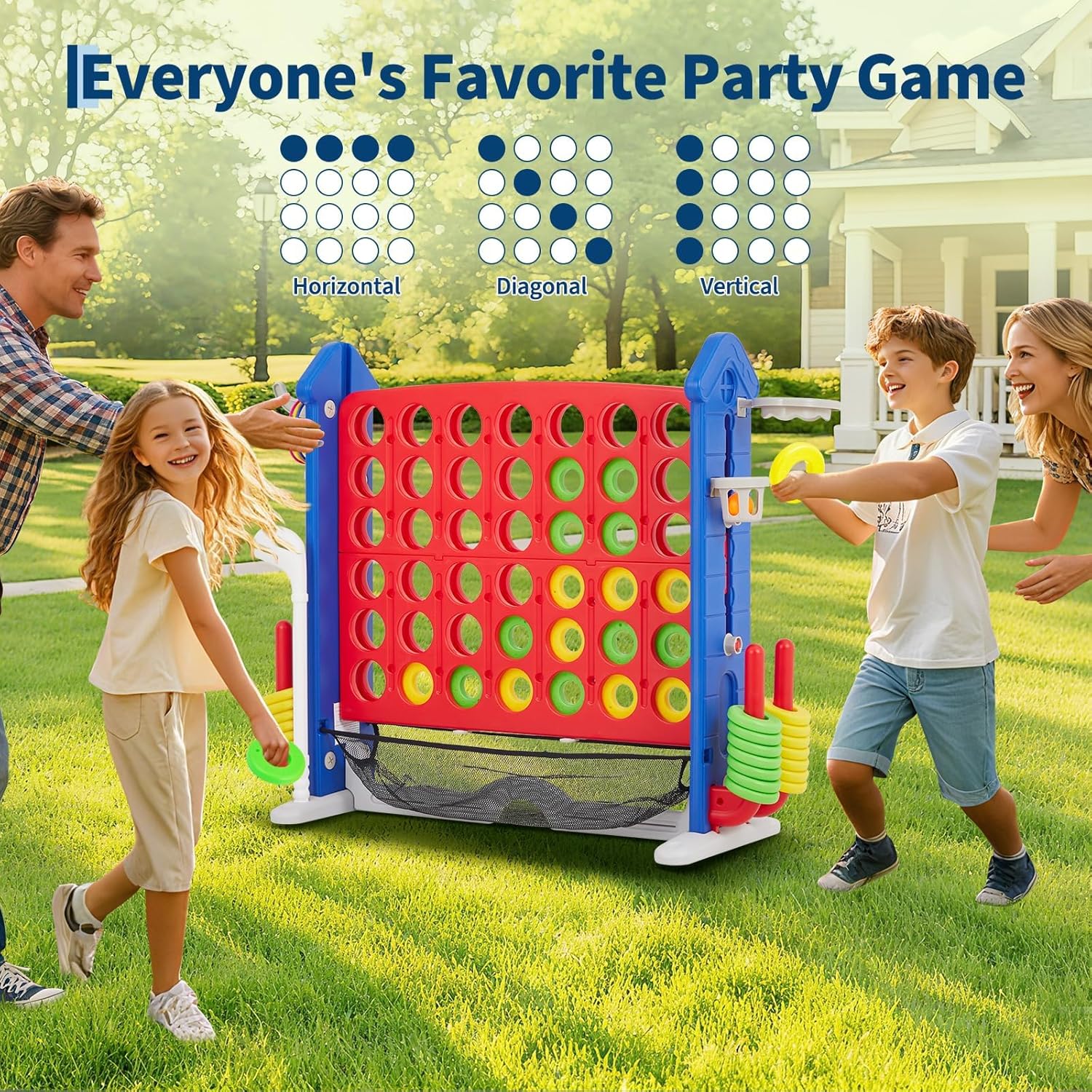 Giant 4-in-a-Row – Jumbo 4-to- - Ring Toss Outdoor recensie en prijs