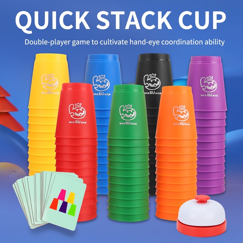 Speed Stacking Cup Set met 12  - Party Games Competition recensie en prijs