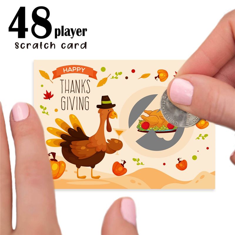 AT84-Thanksgiving Party Scratc - Party Games Using Cards recensie en prijs