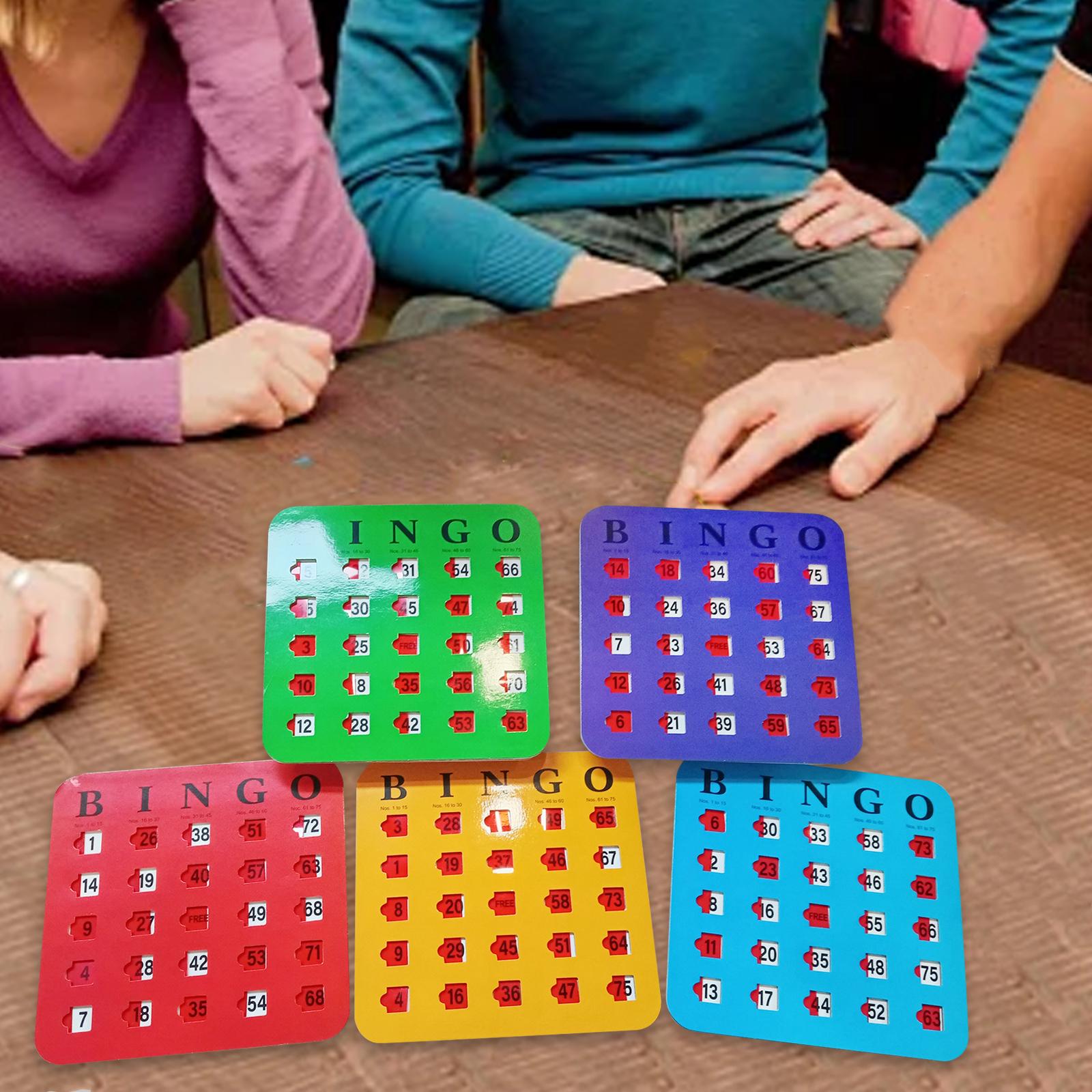 5-delig groot bedrukt bingokar - Party Games Group For Adults recensie en prijs