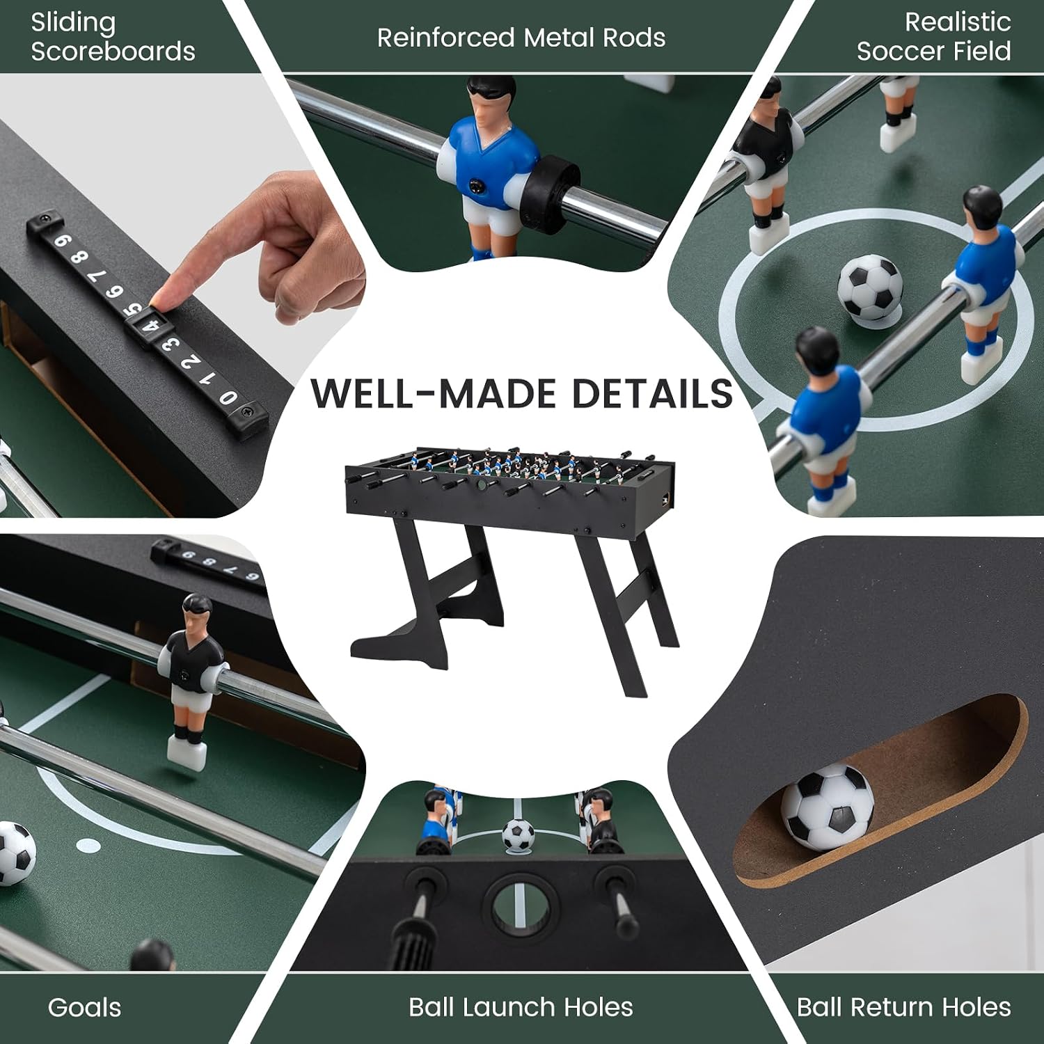 Vouwbare voetbaltafel, volform - Party Games Competition recensie en prijs