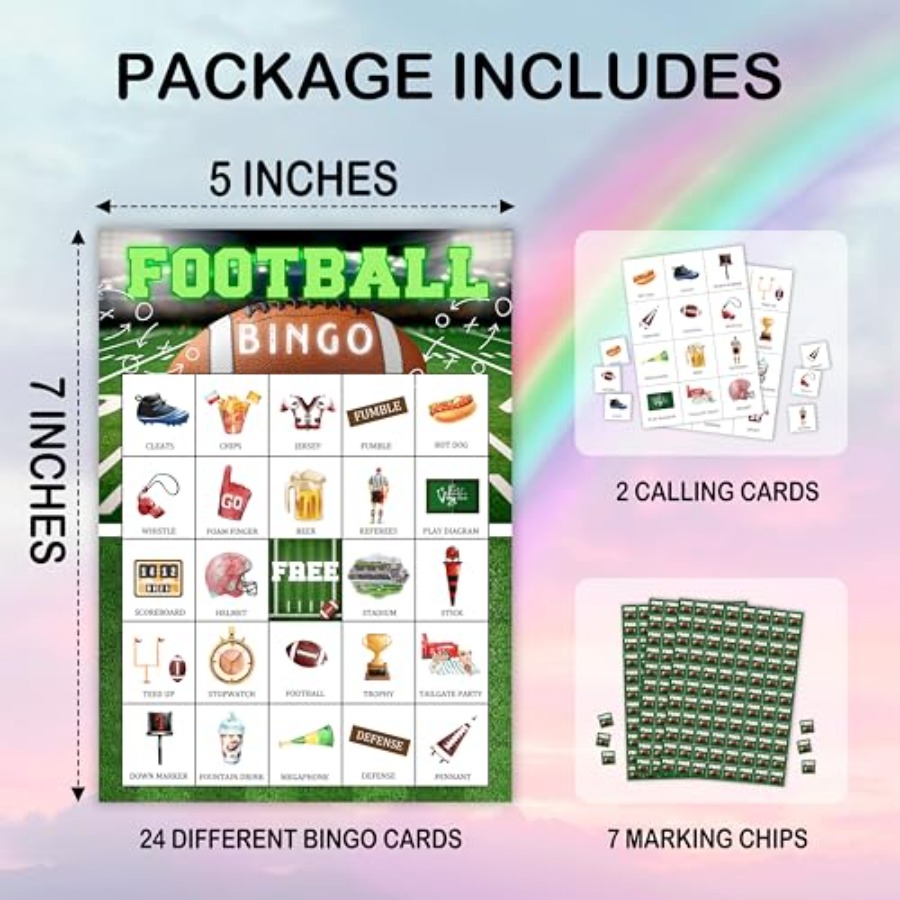 Voetbal Bingo Spelkaart, Voetb - Party Games For Large Groups recensie en prijs